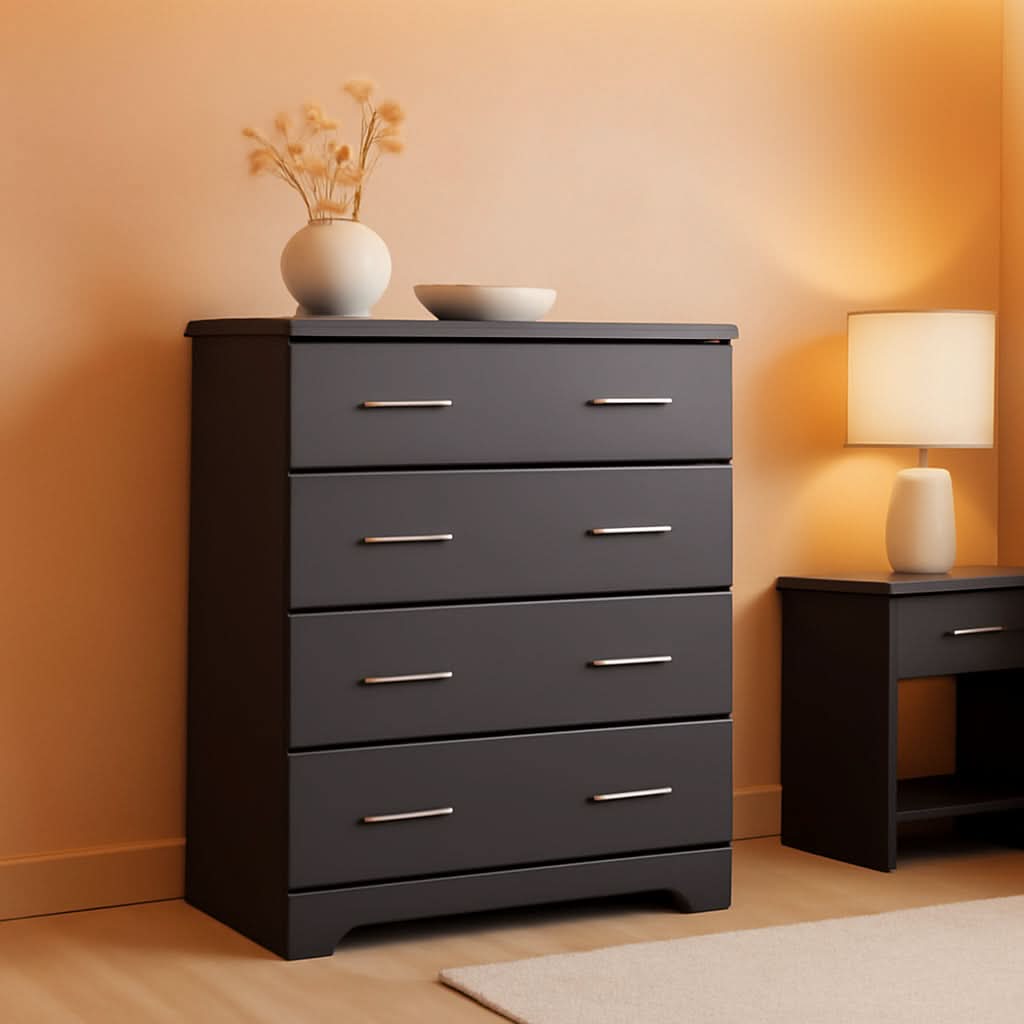 Brookside 4 Drawer Dresser Gray Greenguard Gold Certified