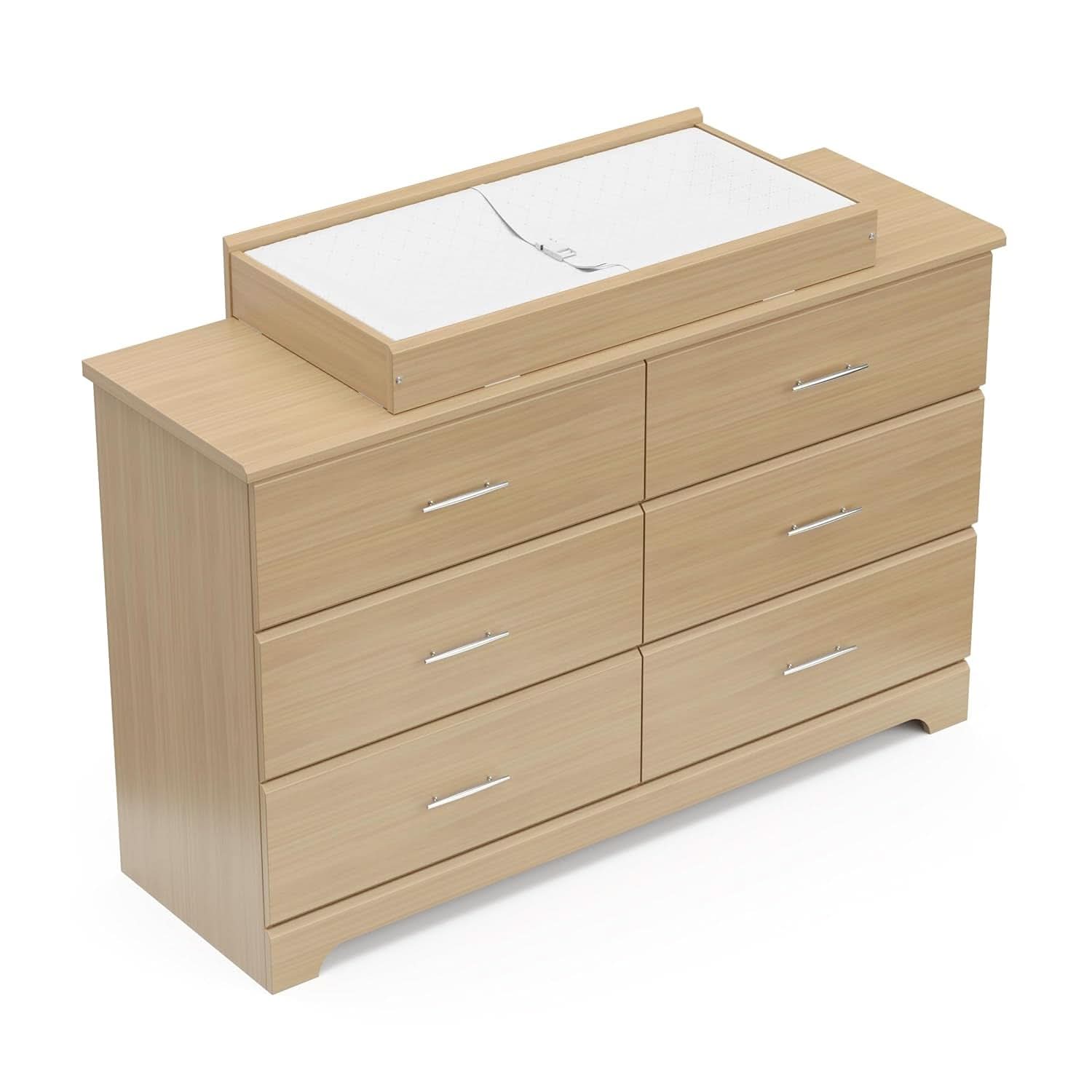 Brookside 6 Drawer Dresser Driftwood Nursery Furniture