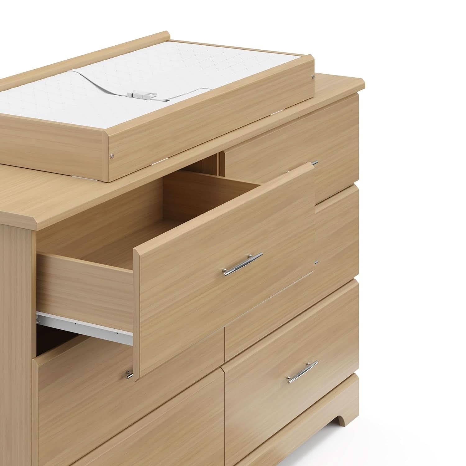 Brookside 6 Drawer Dresser Driftwood Nursery Furniture