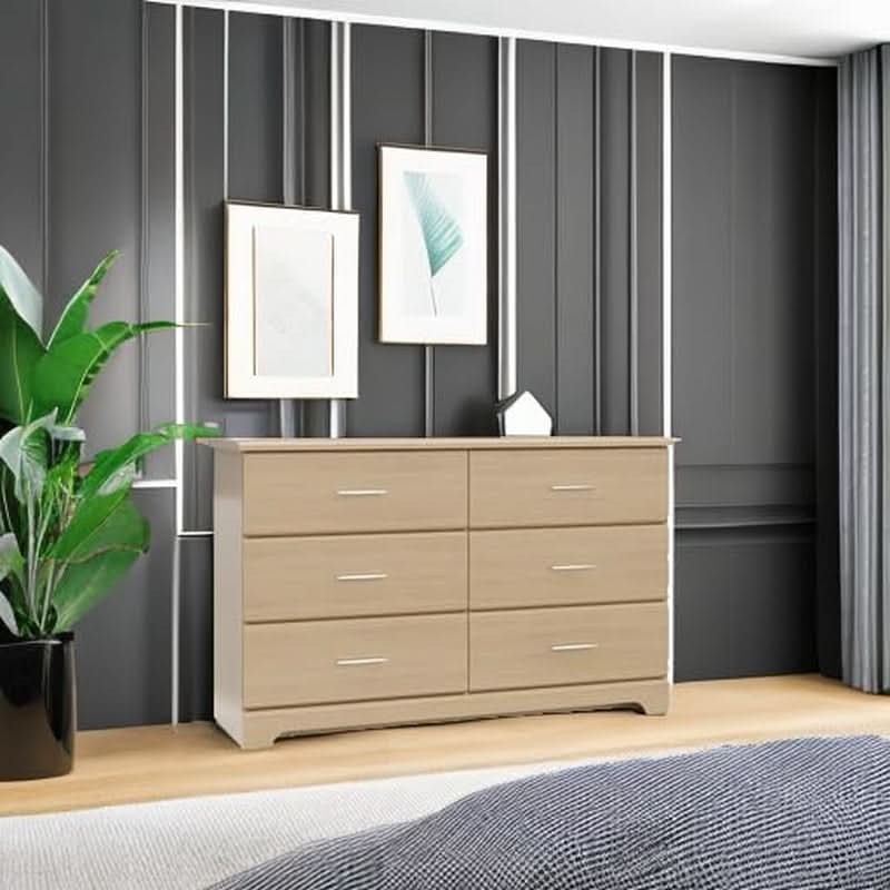 Brookside 6 Drawer Dresser Driftwood Nursery Furniture