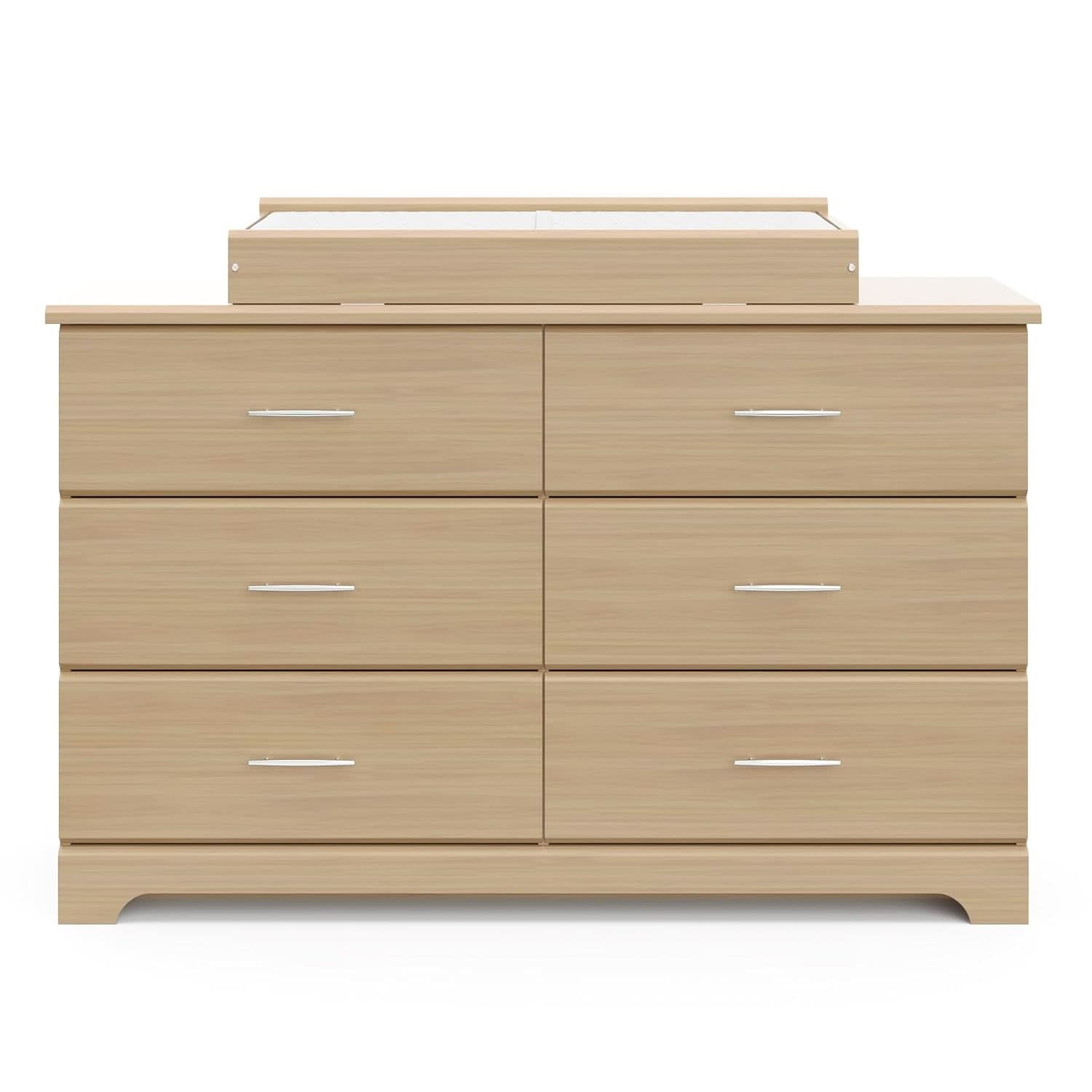Brookside 6 Drawer Dresser Driftwood Nursery Furniture