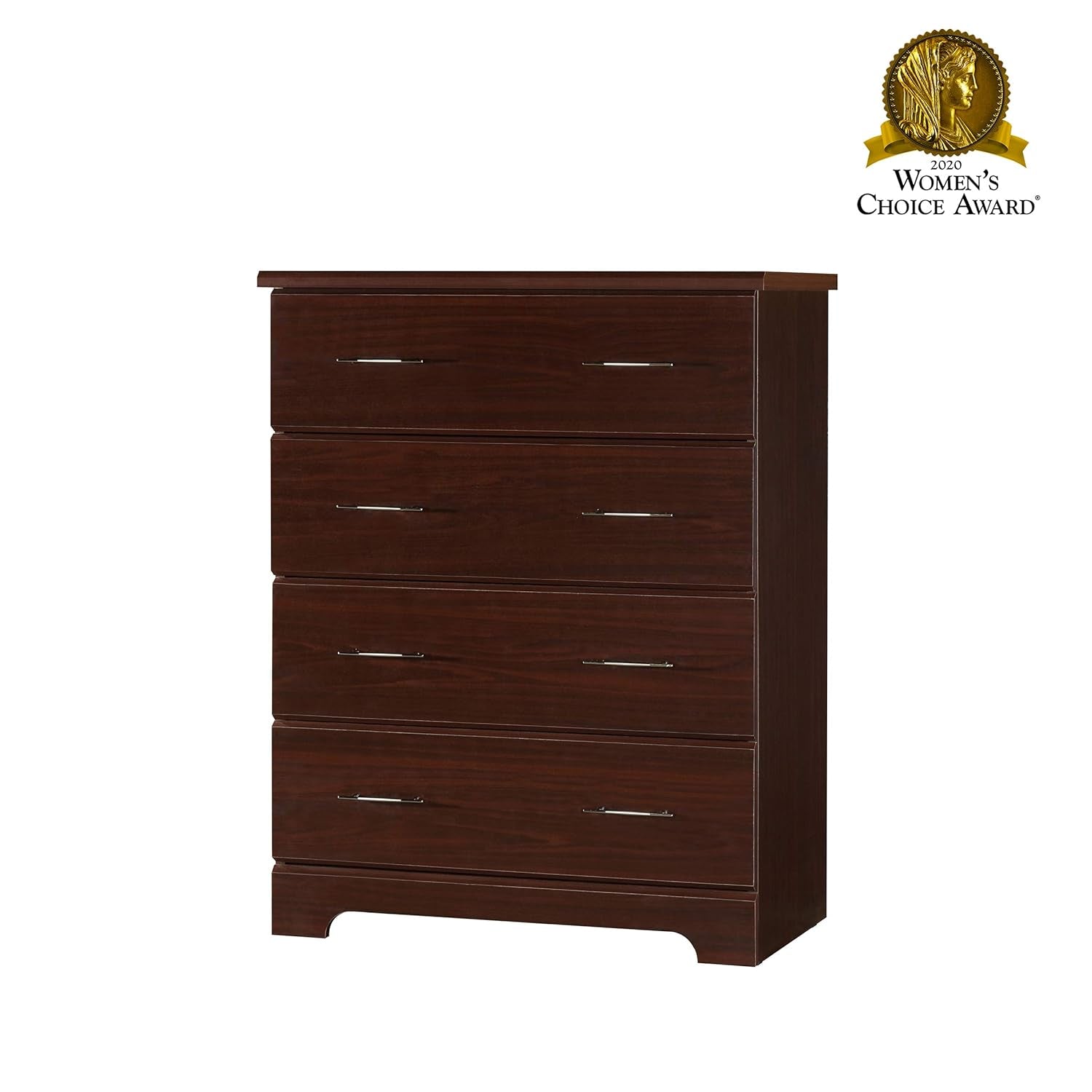 Brookside Espresso 4 Drawer Dresser GREENGUARD Gold