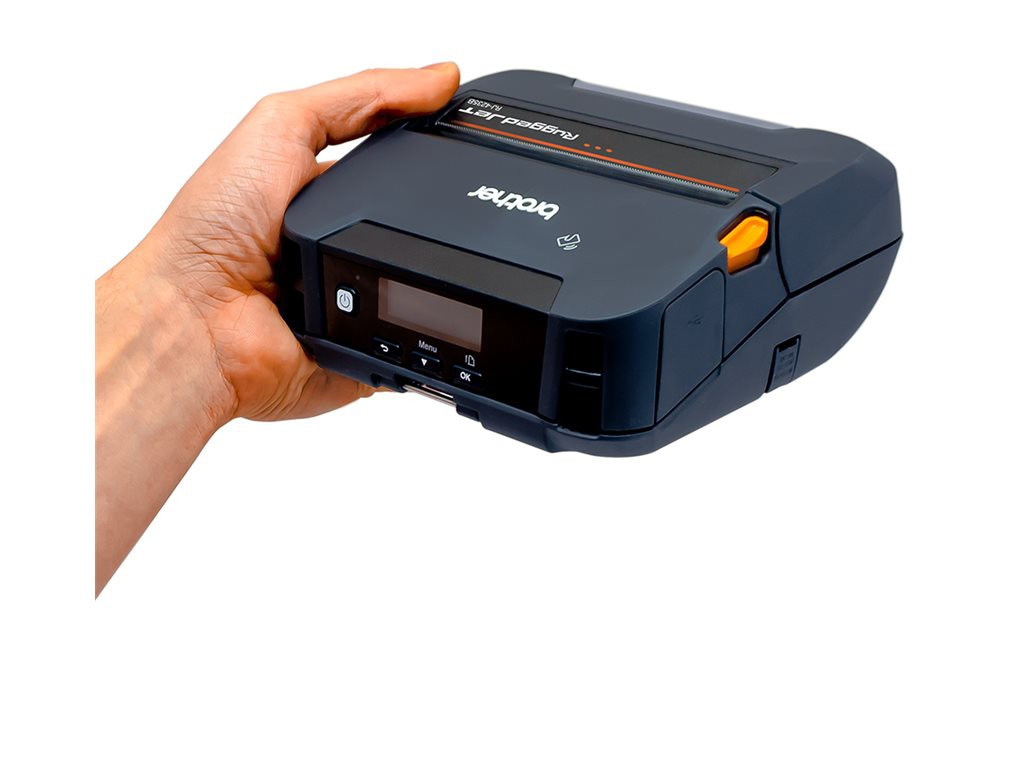 Brother RuggedJet RJ4235BL Mobile 4" Direct Thermal Printer with USB & Bluetooth