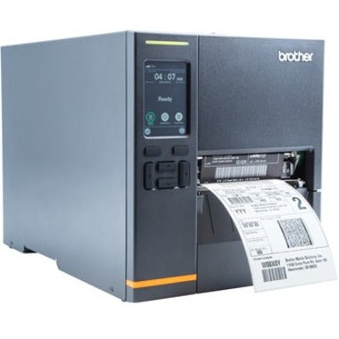 Brother TJ-4021TN Desktop Direct Thermal/Thermal Transfer Printer - Monochrome - Label/Receipt Print - USB - Serial TJ4021TN