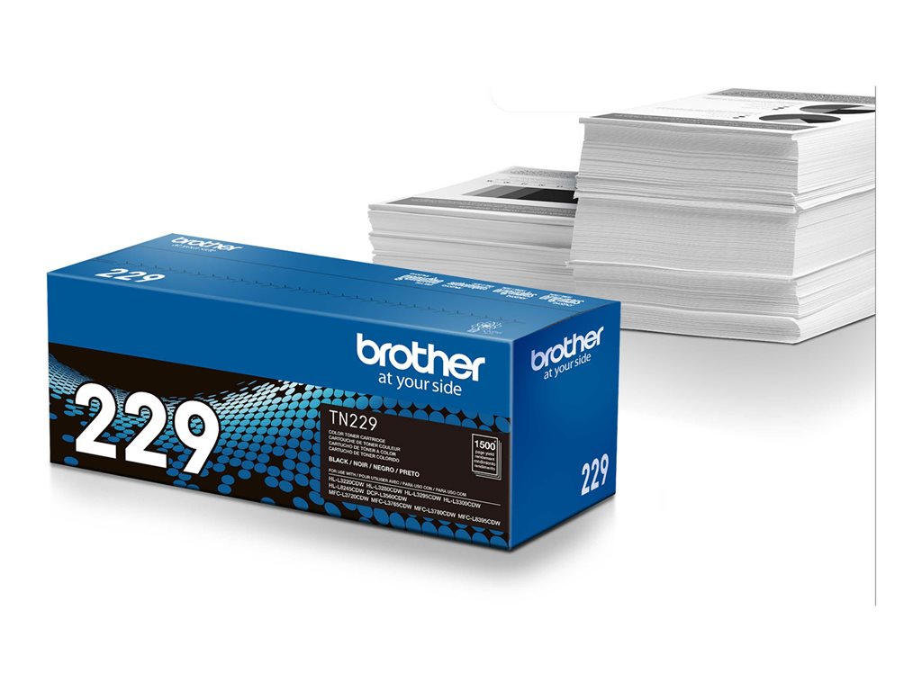 Brother TN229BK - Black - original - box - toner cartridge - for P/N: HLL3280CDW-US, HLL8245CDW-US, MFCL3780CDW-US,