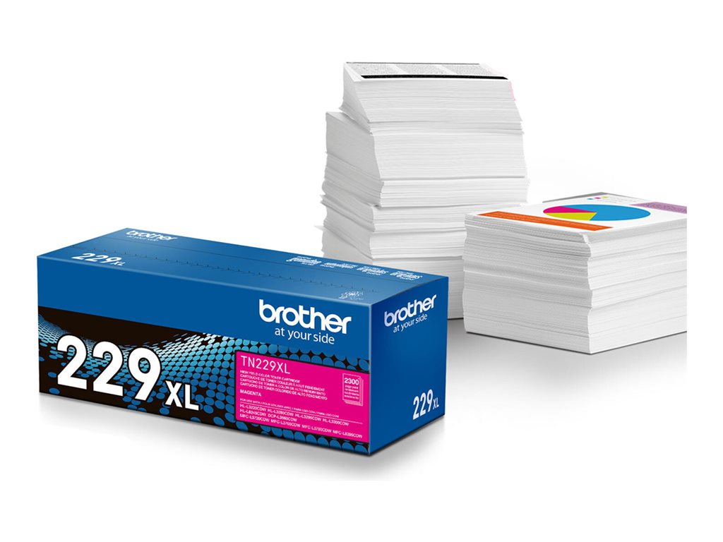 Brother TN229XLM - High Yield - magenta - original - box - toner cartridge - for P/N: HLL3280CDW-US, HLL8245CDW-US