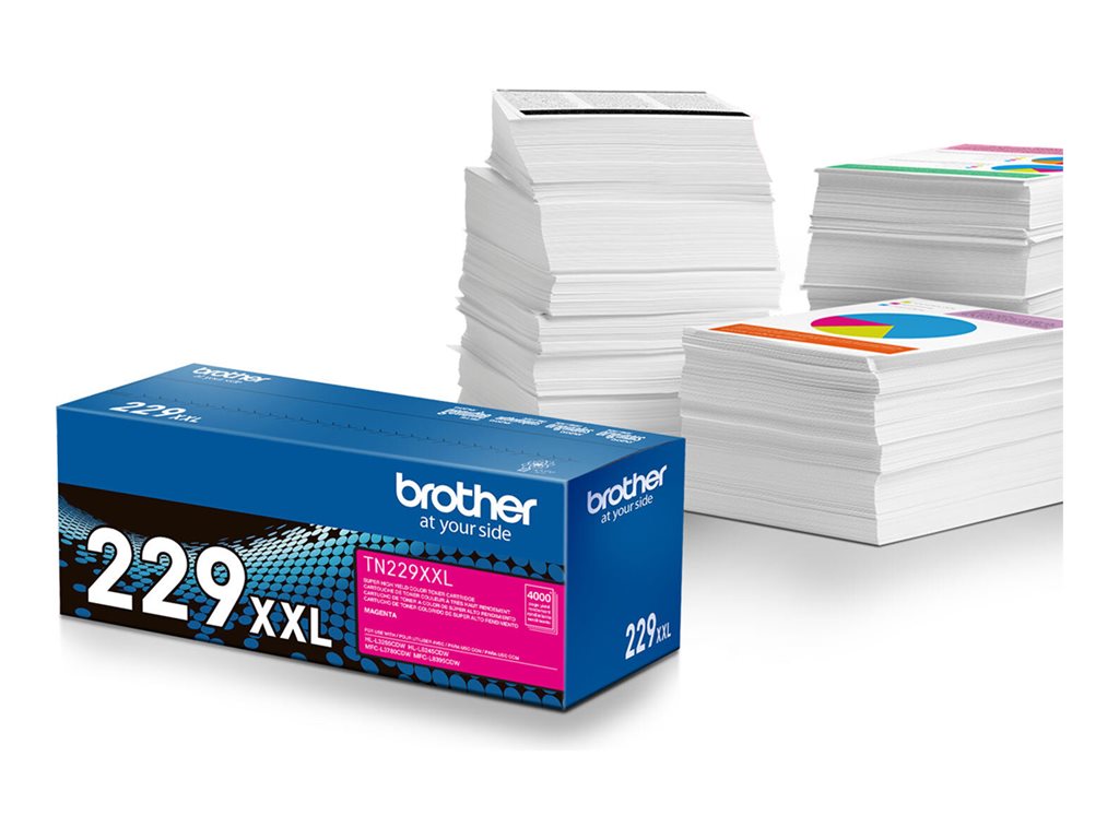 Brother TN229XXLM - Super High Yield - magenta - original - box - toner cartridge - for P/N: HLL8245CDW-US