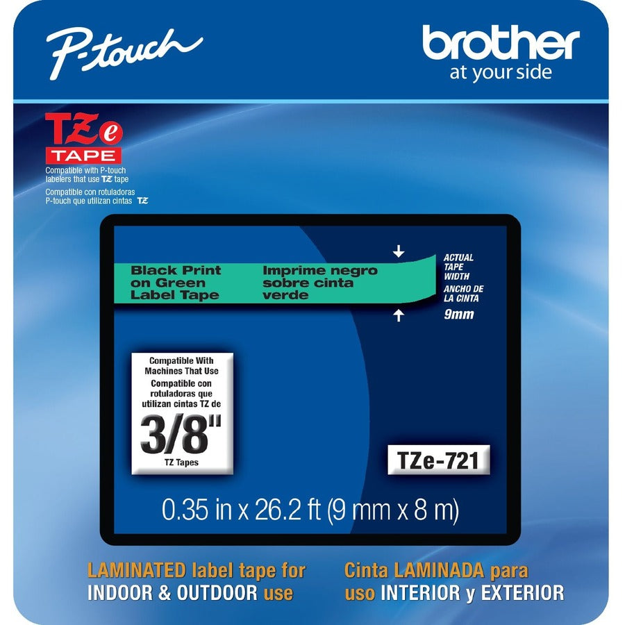 Brother TZe-721CS, 0.35 x 26.2' TZe721CS
