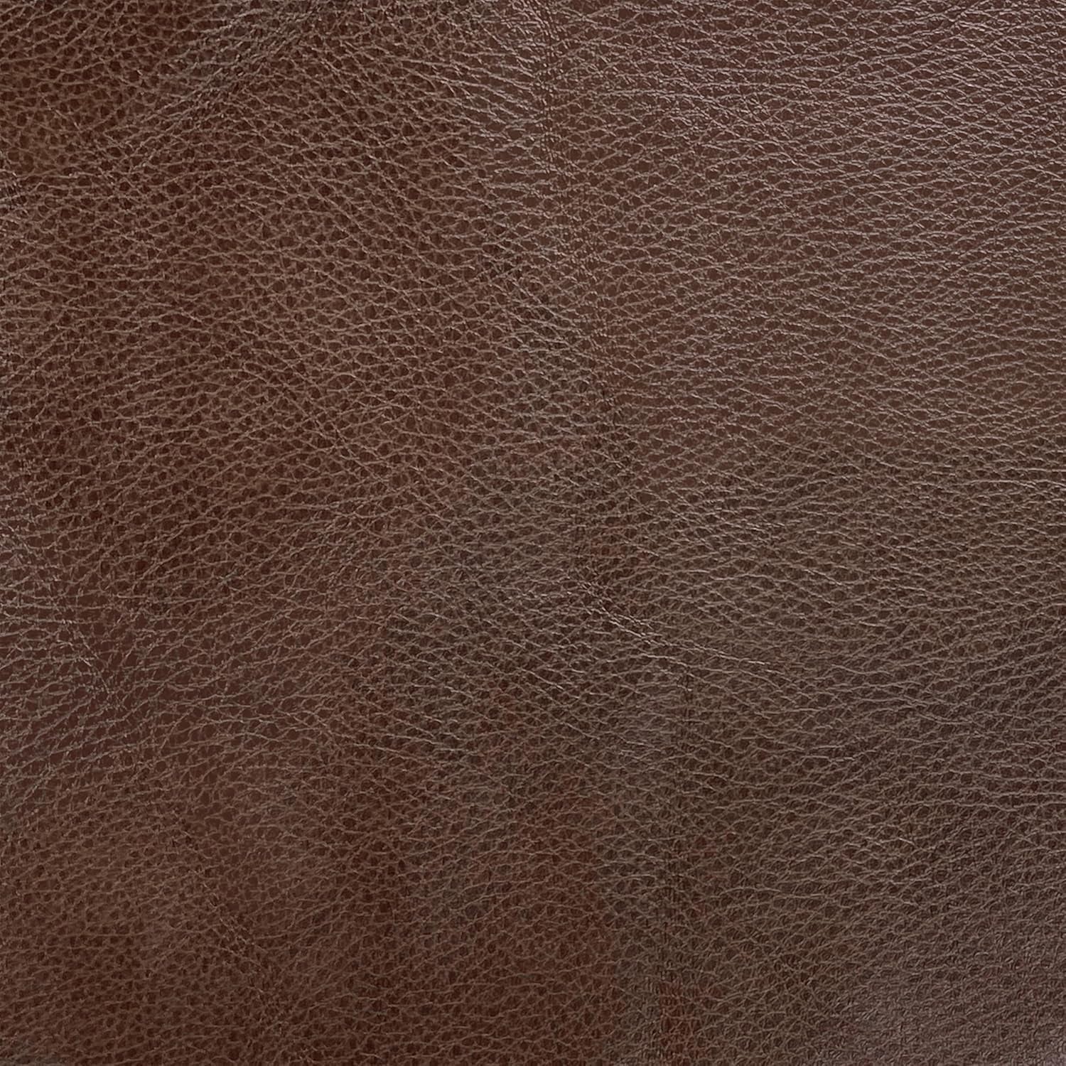 Brown Faux Leather Square Storage Ottoman Oversized