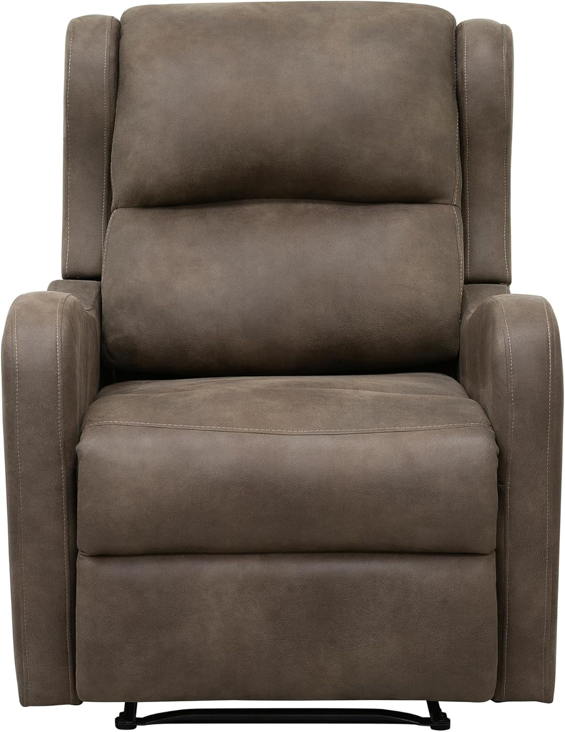 Brown Manual Wall Hugger Recliner Chair For Living Room
