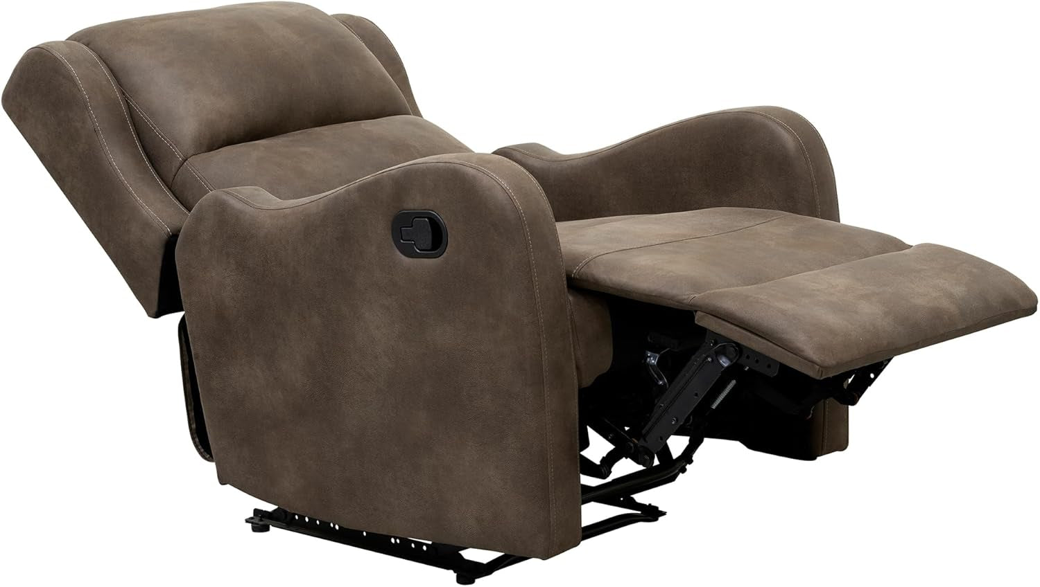 Brown Manual Wall Hugger Recliner Chair For Living Room