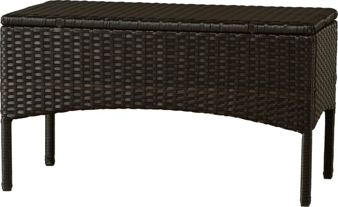Brown Outdoor Conversation Set 4 Piece Weather Resistant