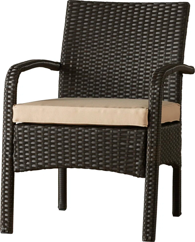 Brown Outdoor Conversation Set 4 Piece Weather Resistant