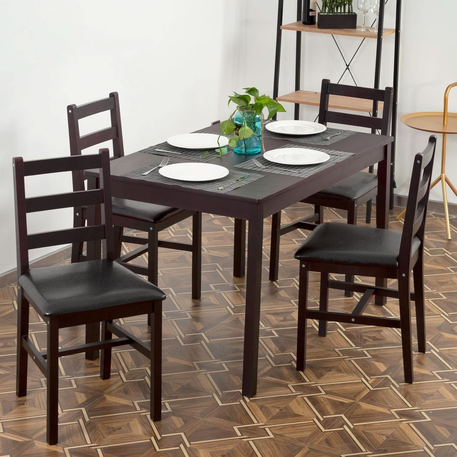 Brown Premium Luxurious Solid Wood Dining Table For Four