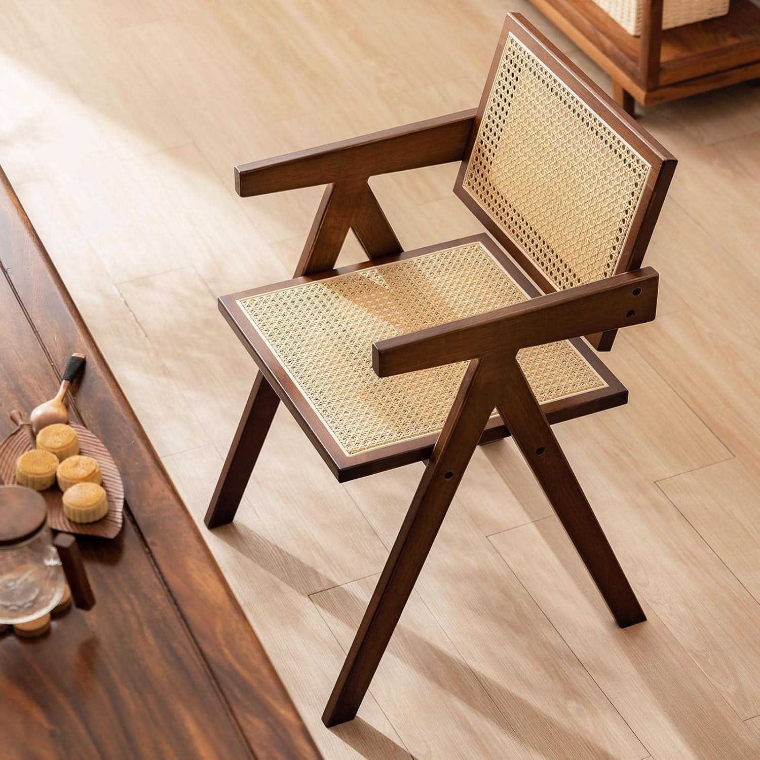 Brown Rattan Accent Chairs Set Of 2 For Indoor Outdoor Use