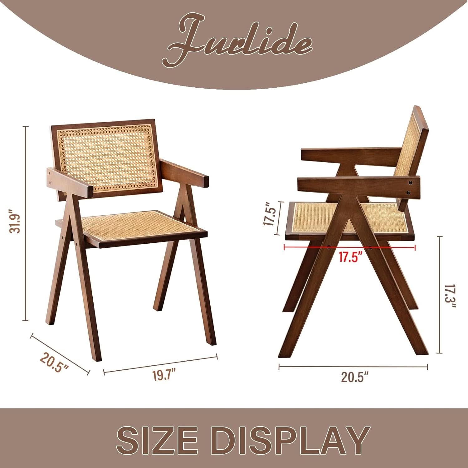 Brown Rattan Accent Chairs Set Of 2 For Indoor Outdoor Use