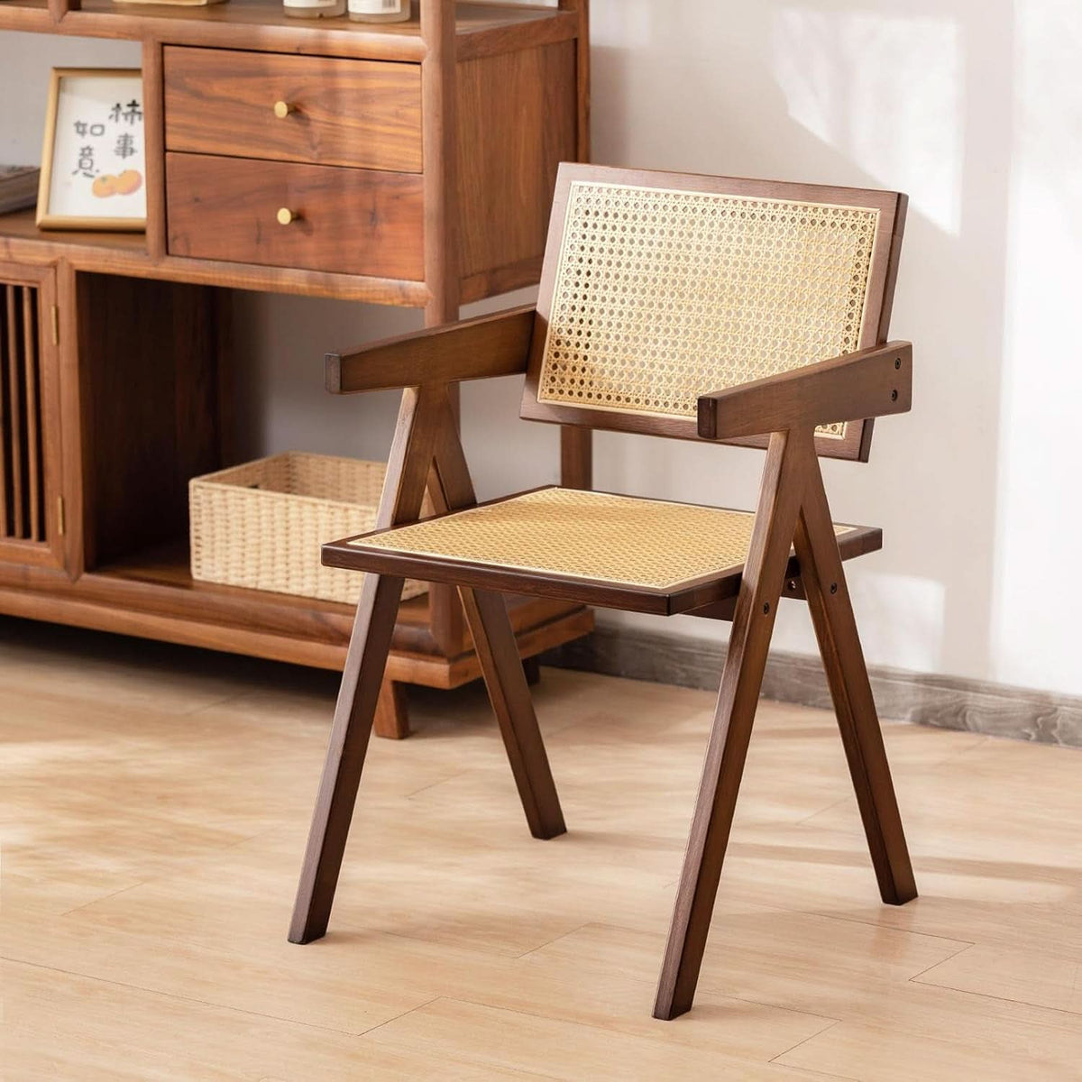 Brown Rattan Accent Chairs Set Of 2 For Indoor Outdoor Use