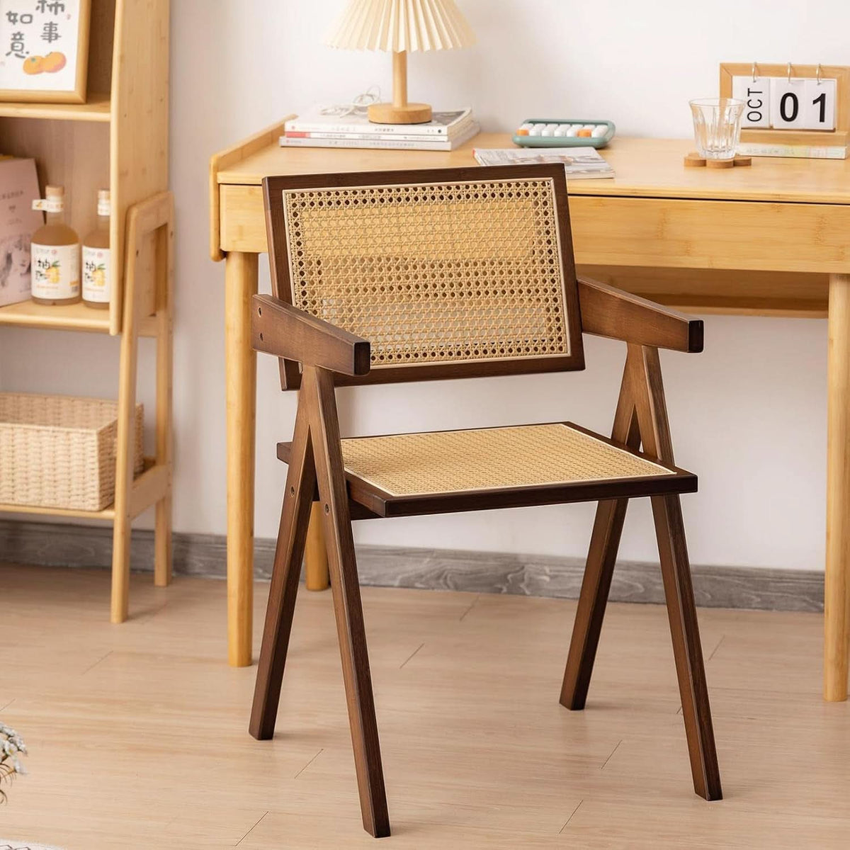 Brown Rattan Accent Chairs Set Of 2 For Indoor Outdoor Use