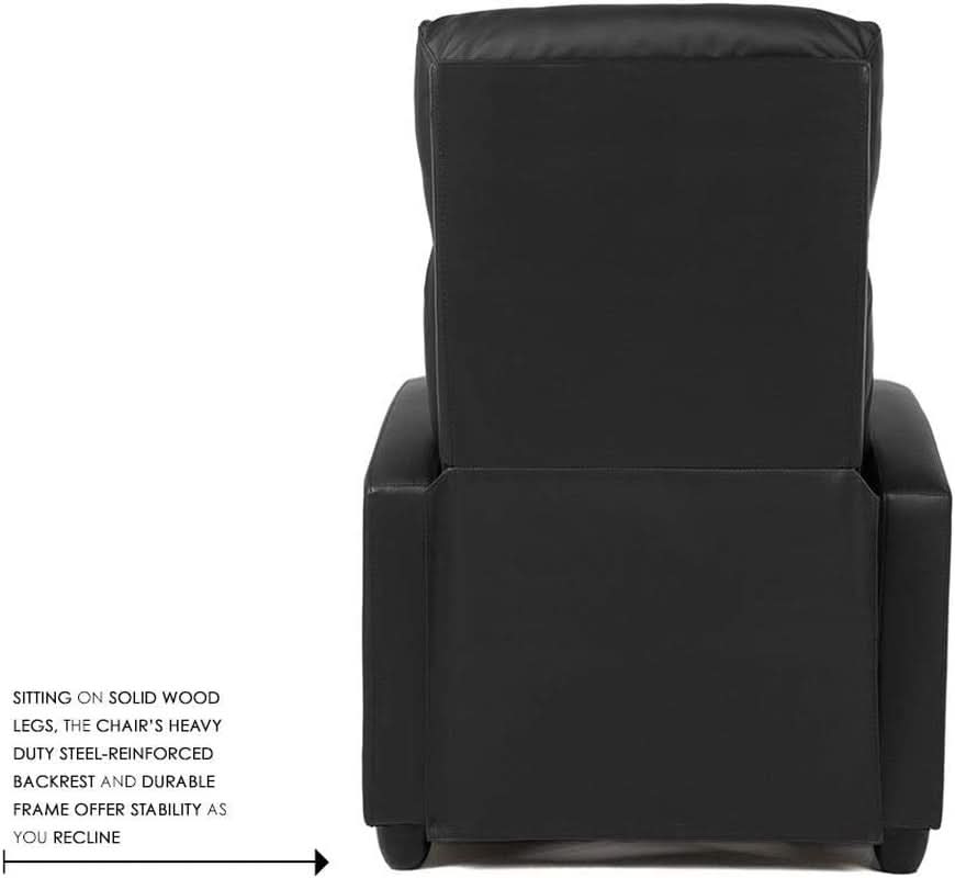 Brown Recliner Chair With Lumbar Support And Plush Comfort