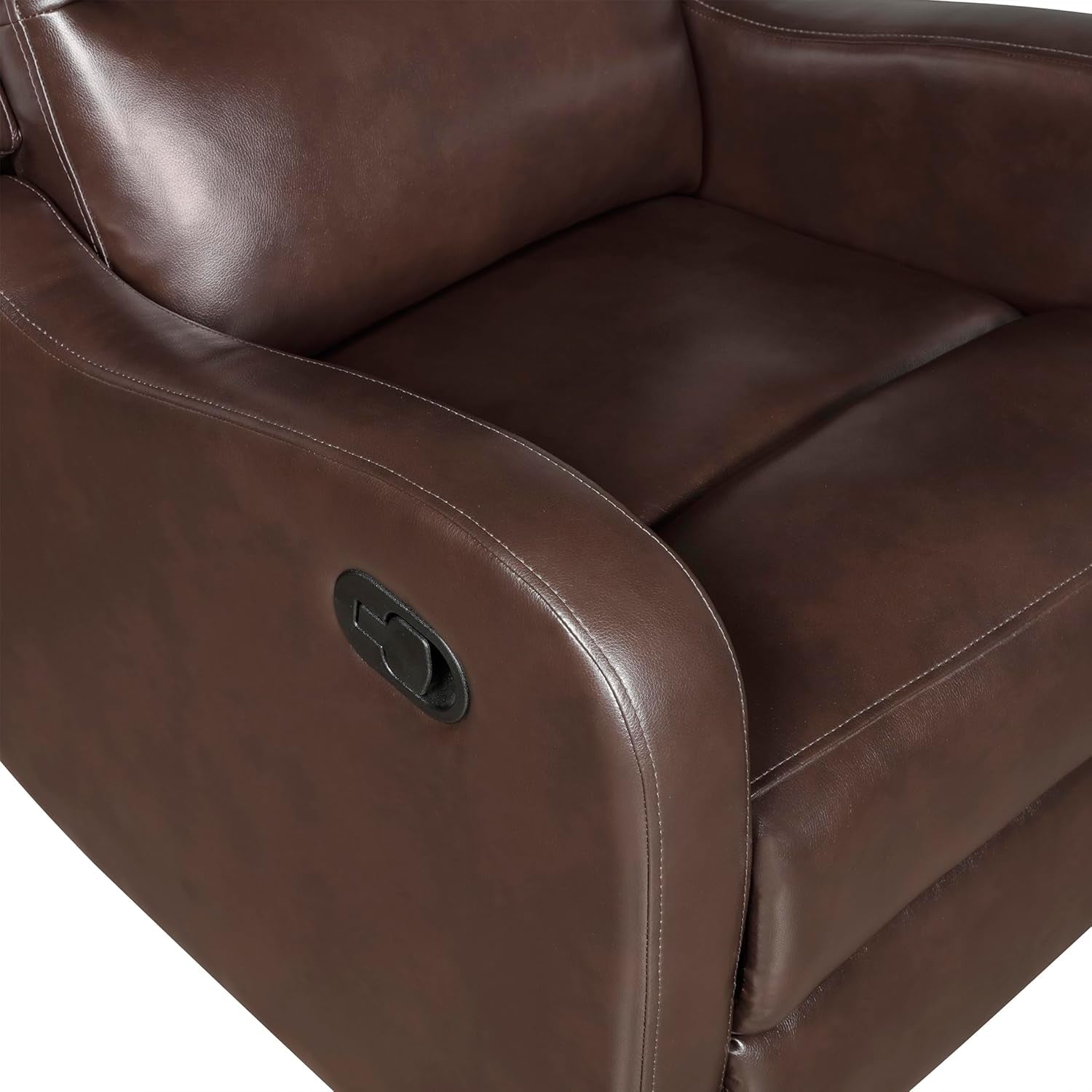 Brown Wall Hugger Recliner Chair For Living Room Office