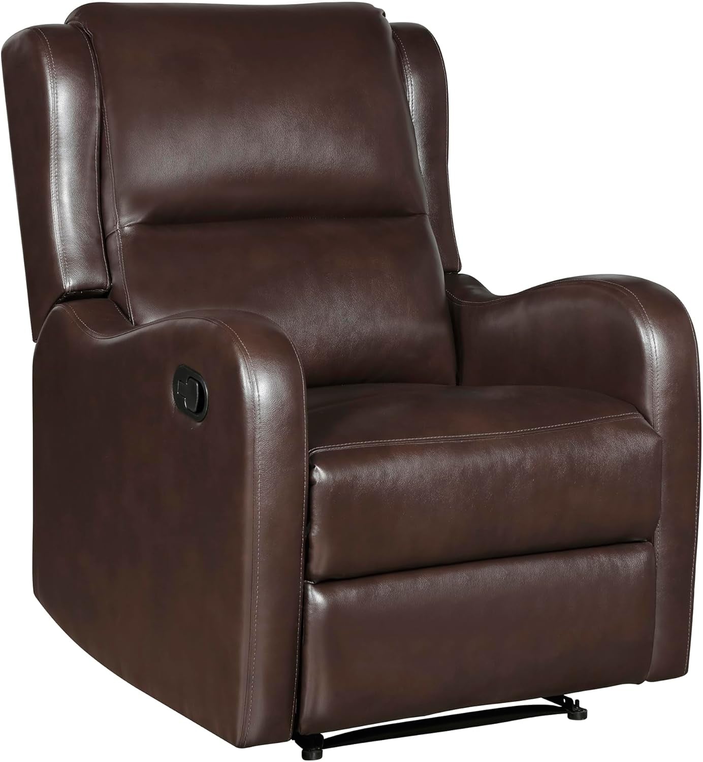 Brown Wall Hugger Recliner Chair For Living Room Office