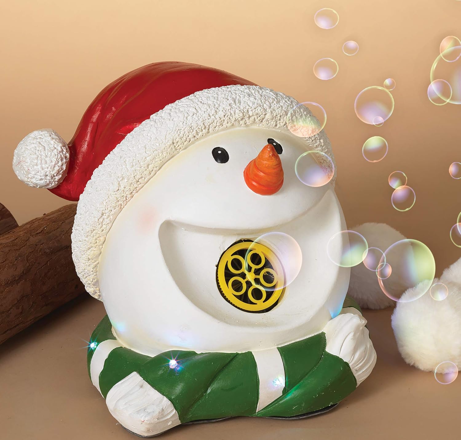 Bubble‑Making Snowman with Lights and Music