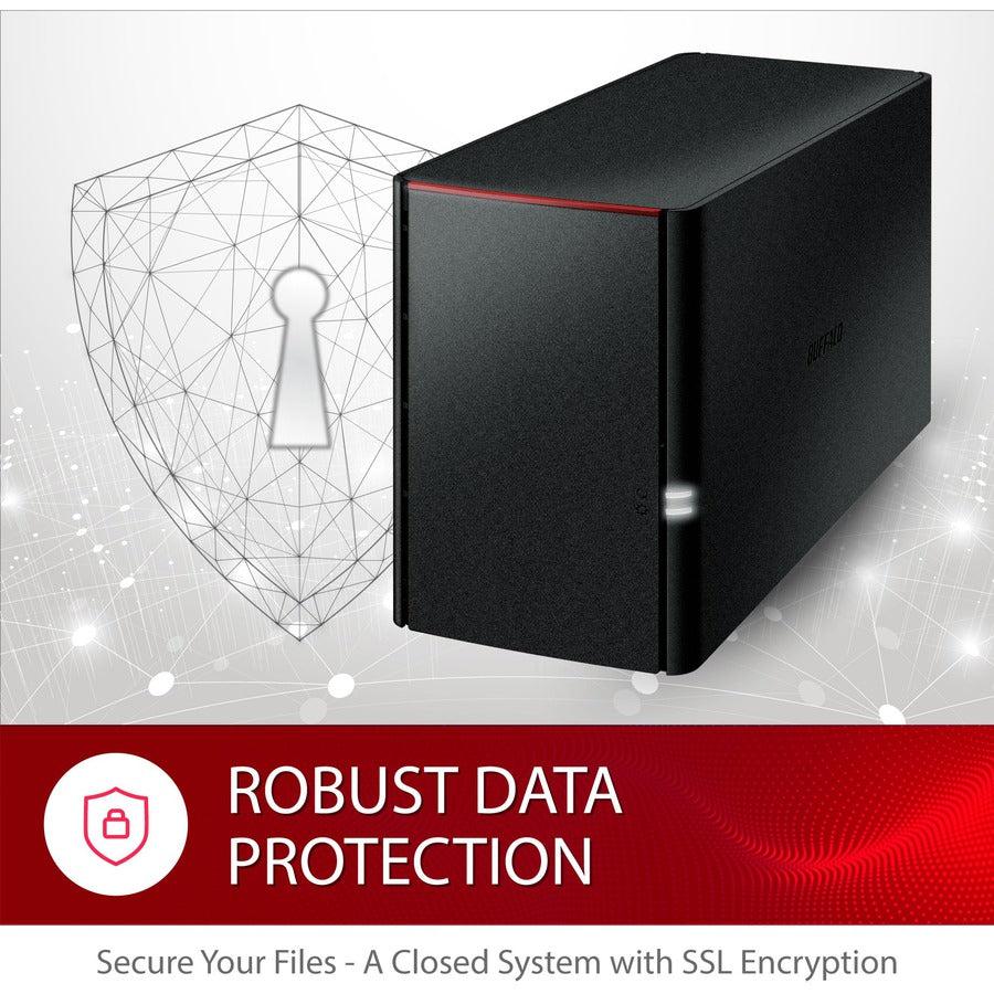 Buffalo LinkStation SoHo 2-Bay 8TB NAS - Personal Cloud Storage | Buffalo LS220D0802B