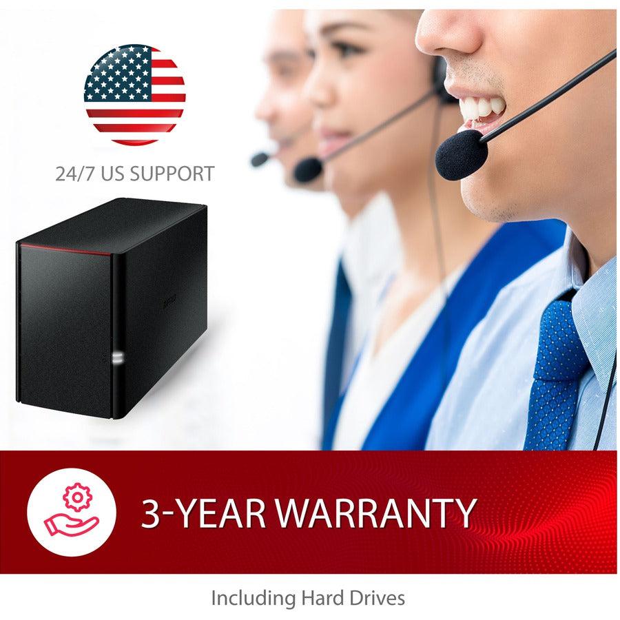Buffalo LinkStation SoHo 2-Bay 8TB NAS - Personal Cloud Storage | Buffalo LS220D0802B