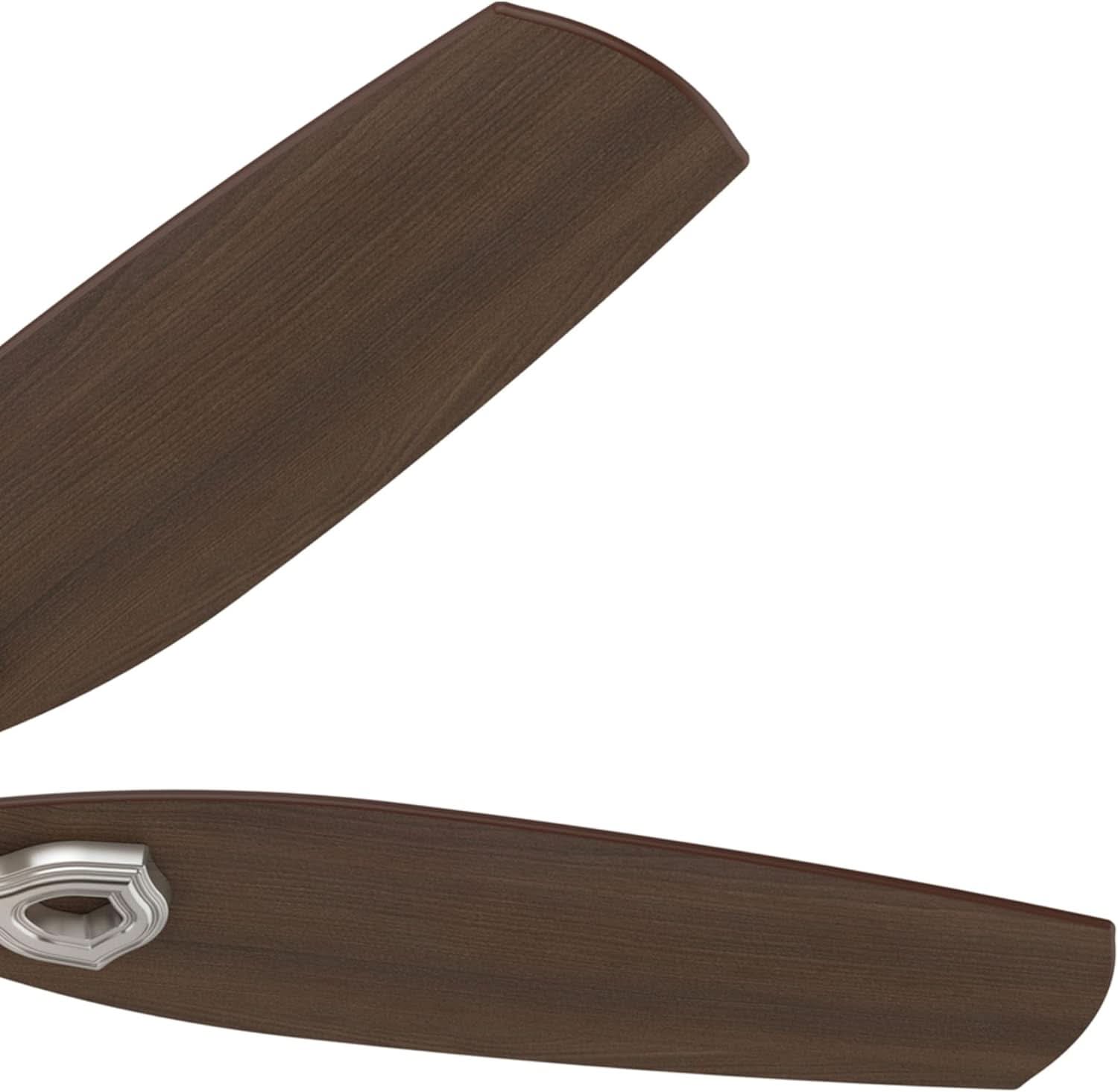 Builder Deluxe 52 Inch Brushed Nickel Indoor Ceiling Fan