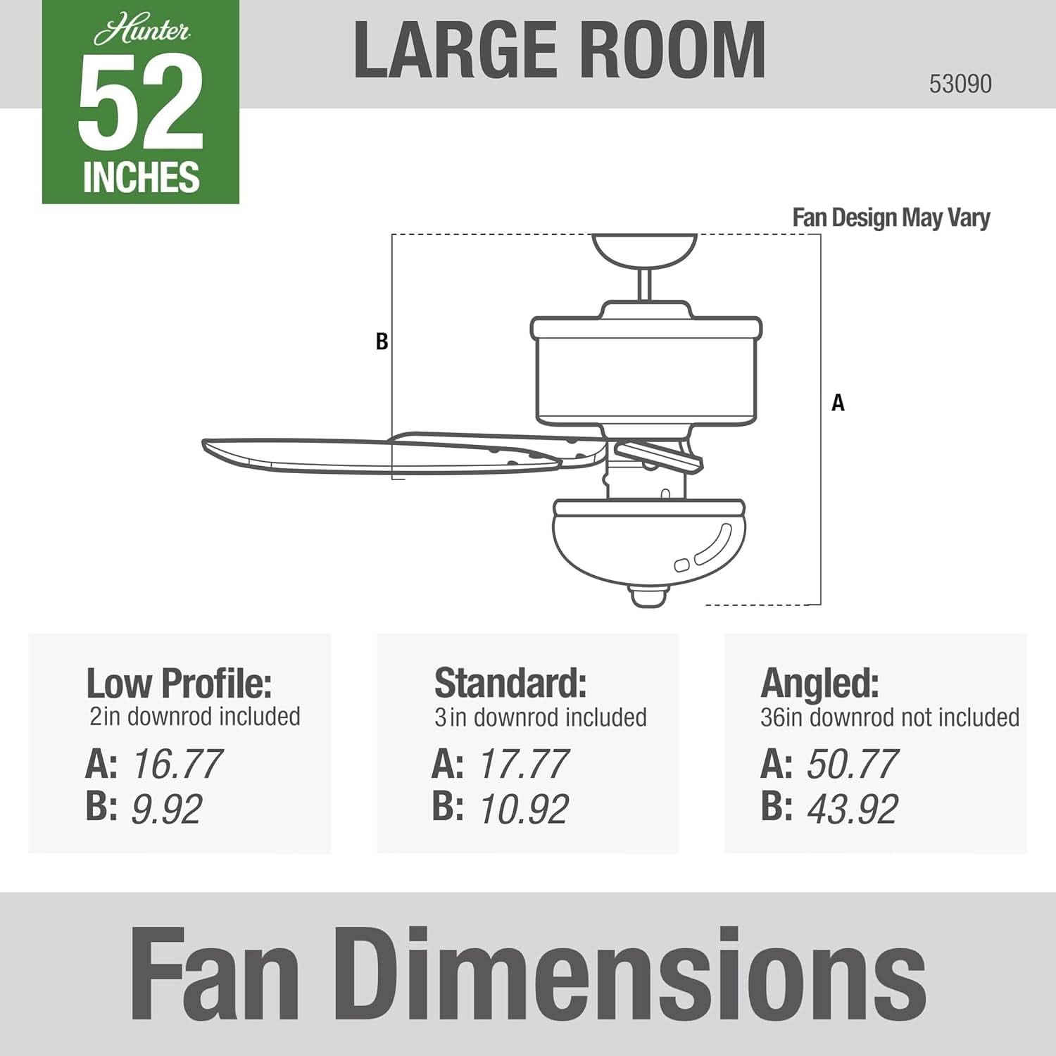 Builder Deluxe 52 Inch Brushed Nickel Indoor Ceiling Fan