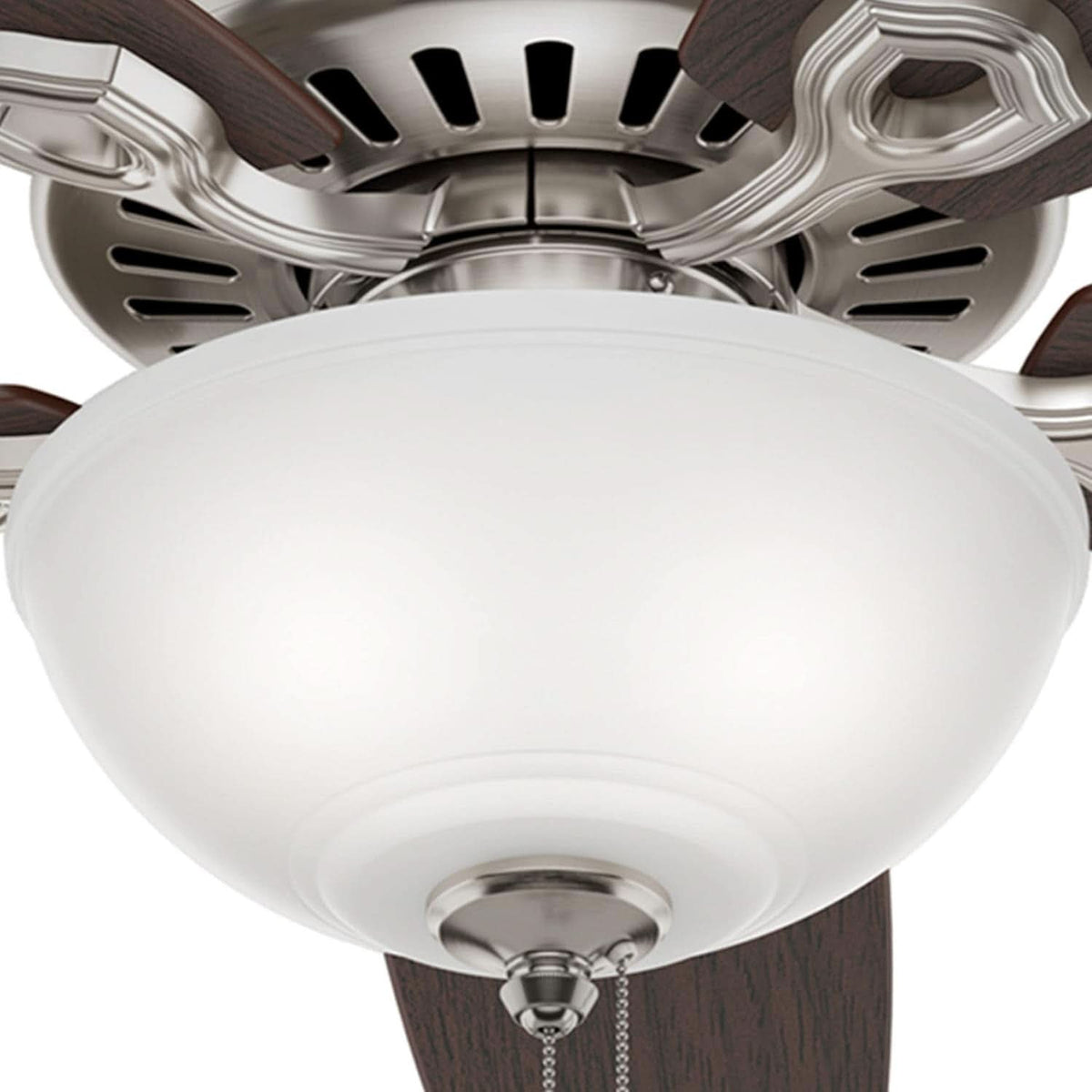 Builder Deluxe 52 Inch Brushed Nickel Indoor Ceiling Fan