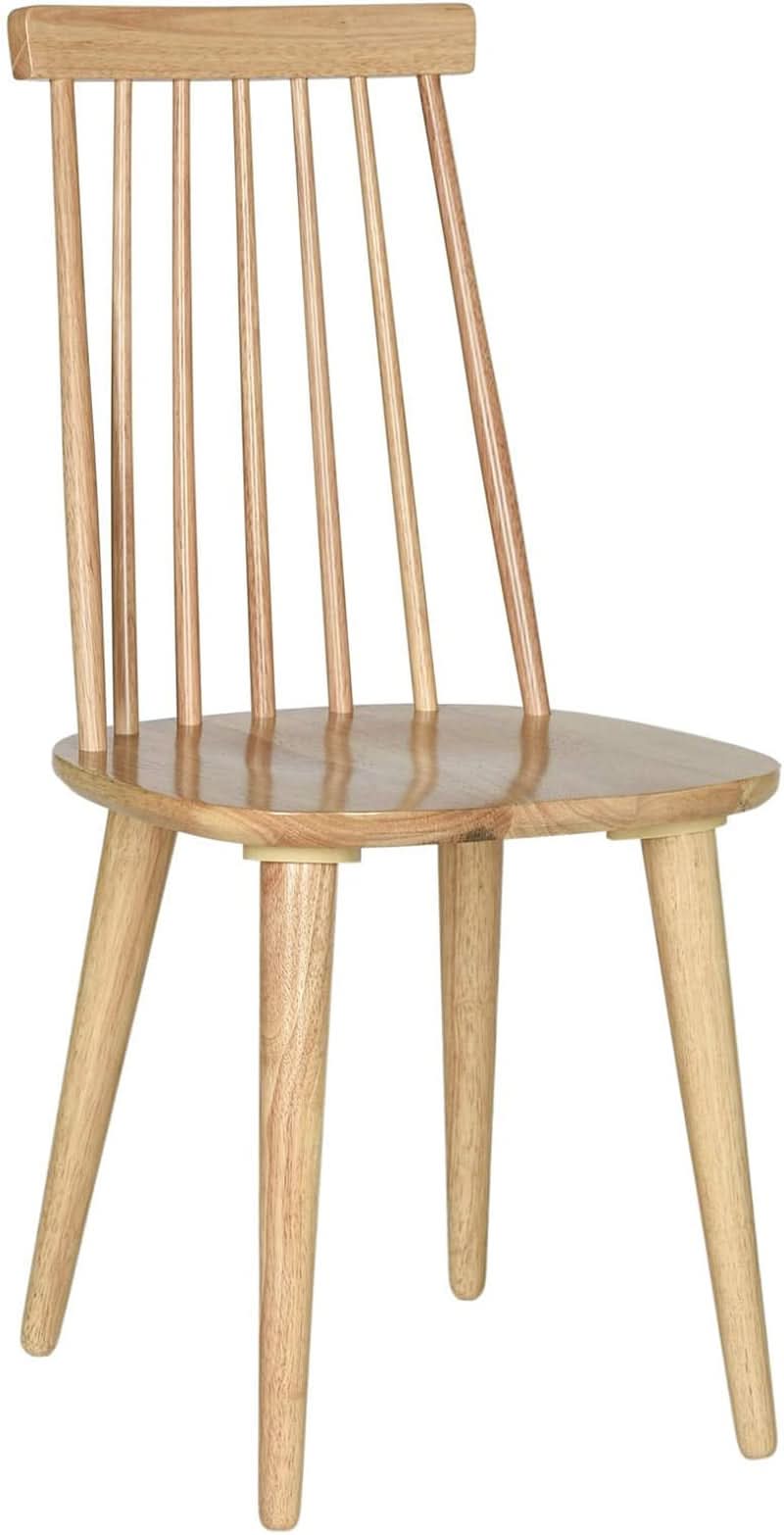 Burris Farmhouse Spindle Side Chair Natural White Set Of 2