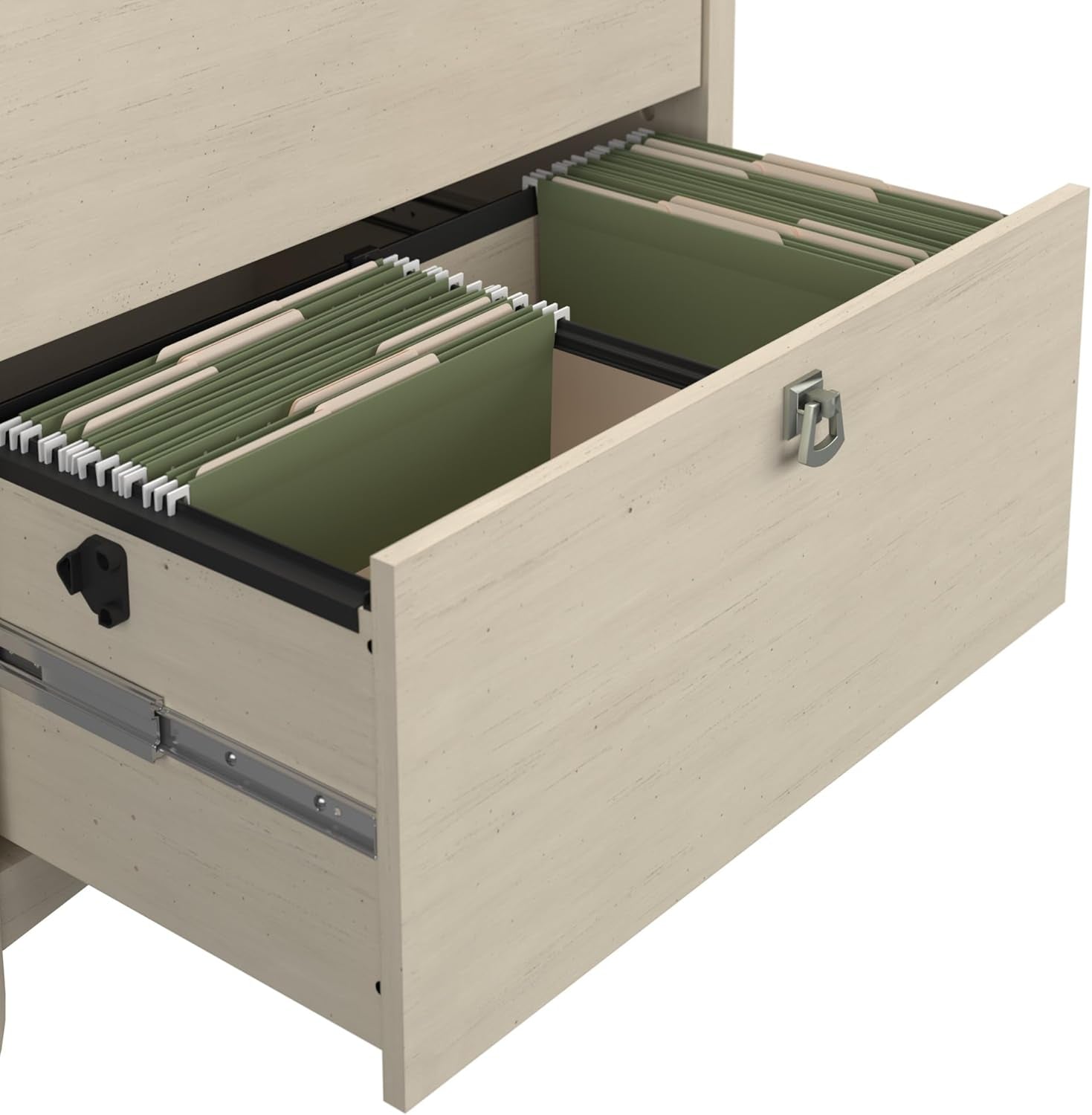 Bush Furniture Salinas 2 Drawer Lateral File Cabinet Antique White
