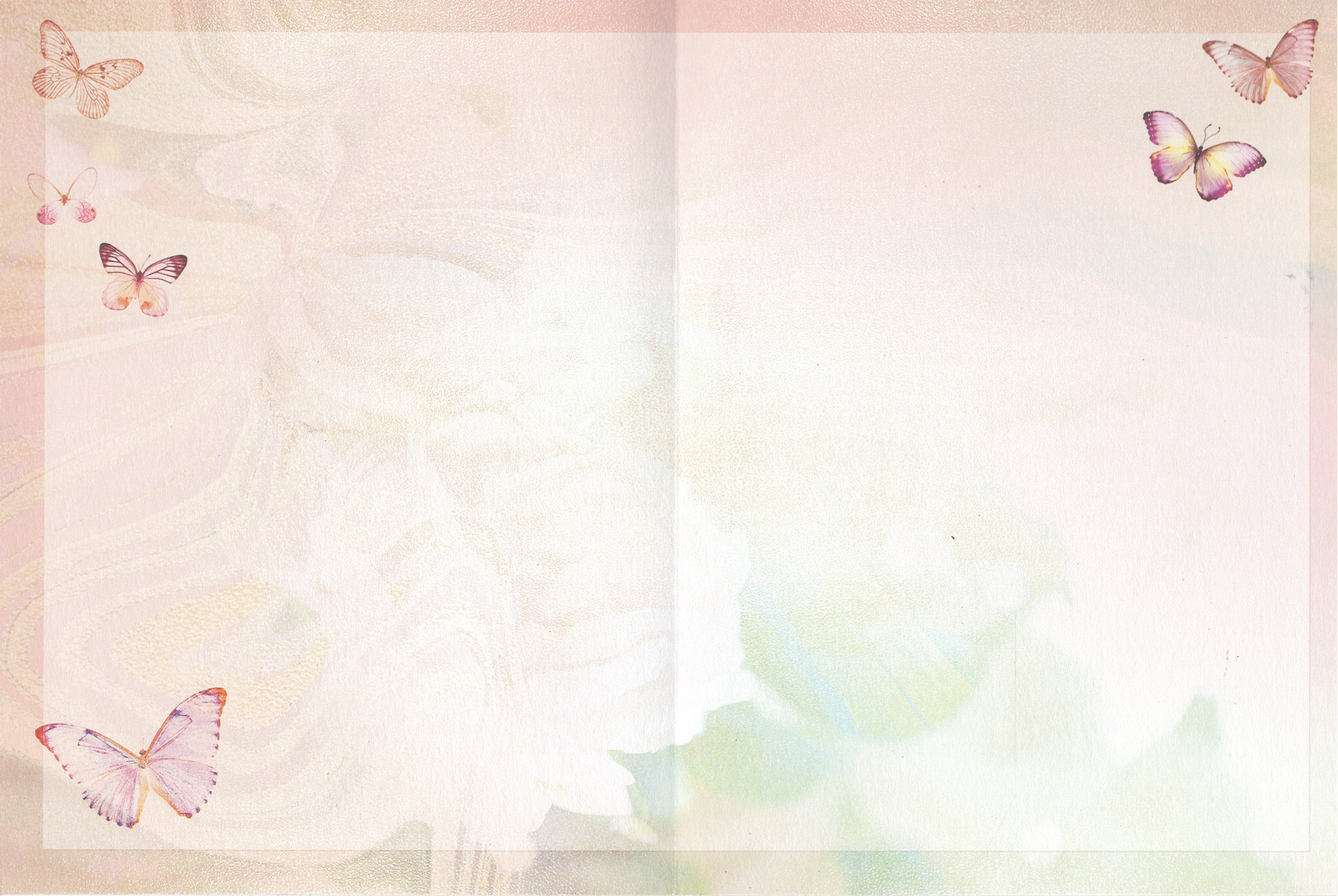 Butterfly Dreams Glitter Greeting Card - Blank Card