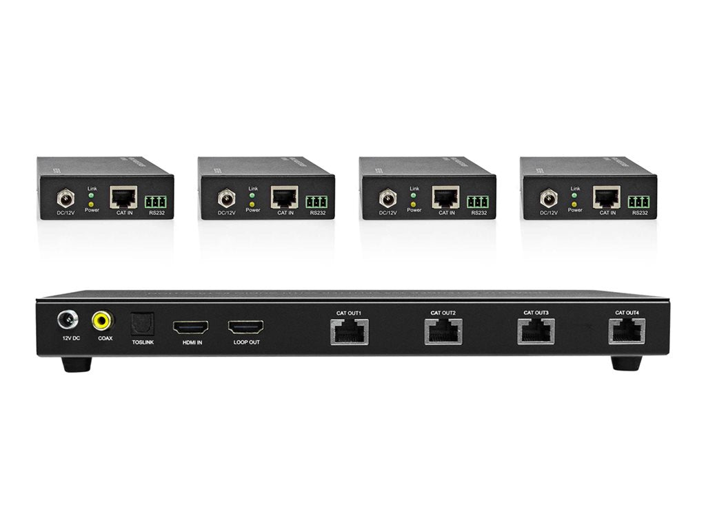 Bytecc - Extender Set - video/audio/serial extender - HDMI, RS-232 - up to 197 ft ET-HM21X4