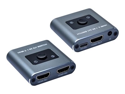 Bytecc HM21-SW201 - KVM / audio switch - 8K - 1 x KVM / audio - desktop