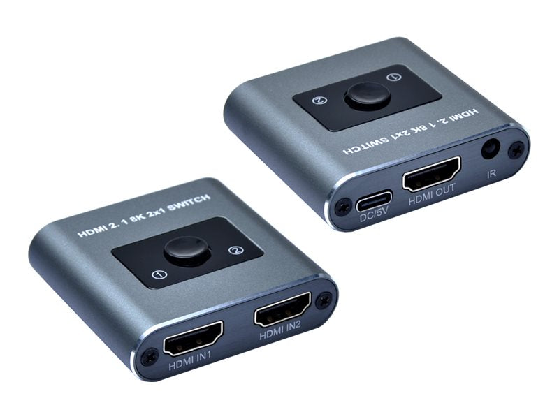 Bytecc HM21-SW201 - KVM / audio switch - 8K - 1 x KVM / audio - desktop