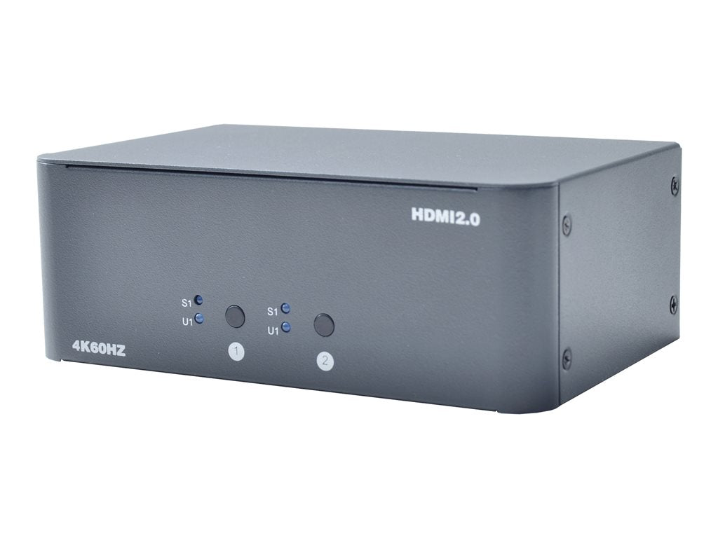 Bytecc KVM-HM2-2 - Video/audio switch - 4K, dual monitor x KVM / audio - 1 local user - desktop