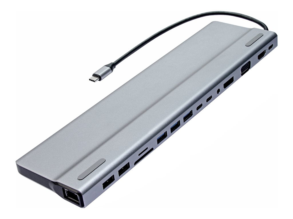 Bytecc UC-1501P - Docking station - USB-C - HDMI, DP, VGA - 1GbE