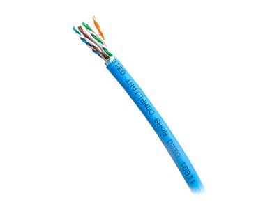 C2G 1000ft (304.8m) TAA-Compliant Cat6 Bulk Foil Shield (F/UTP) Ethernet Network Cable with Solid Conductors-Riser CMR -Rated C2G56040