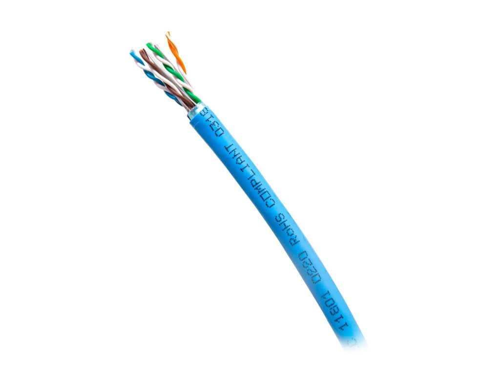 C2G 1000ft (304.8m) TAA-Compliant Cat6a Bulk Foil Shield (F/UTP) Ethernet Network Cable with Solid Conductors-Riser CMR-Rated C2G56050