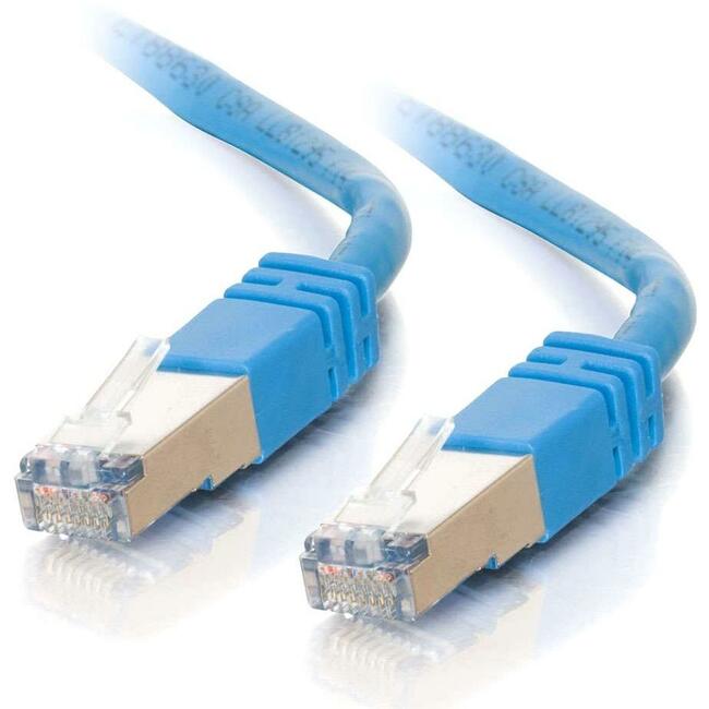 C2G 100Ft Cat5E Molded Shielded (Stp) Network Patch Cable - Blue