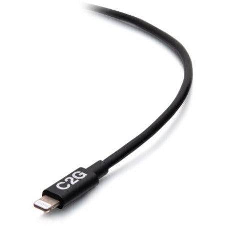 C2G 10ft USB-C Male to Lightning Male Sync and Charging Cable - Black