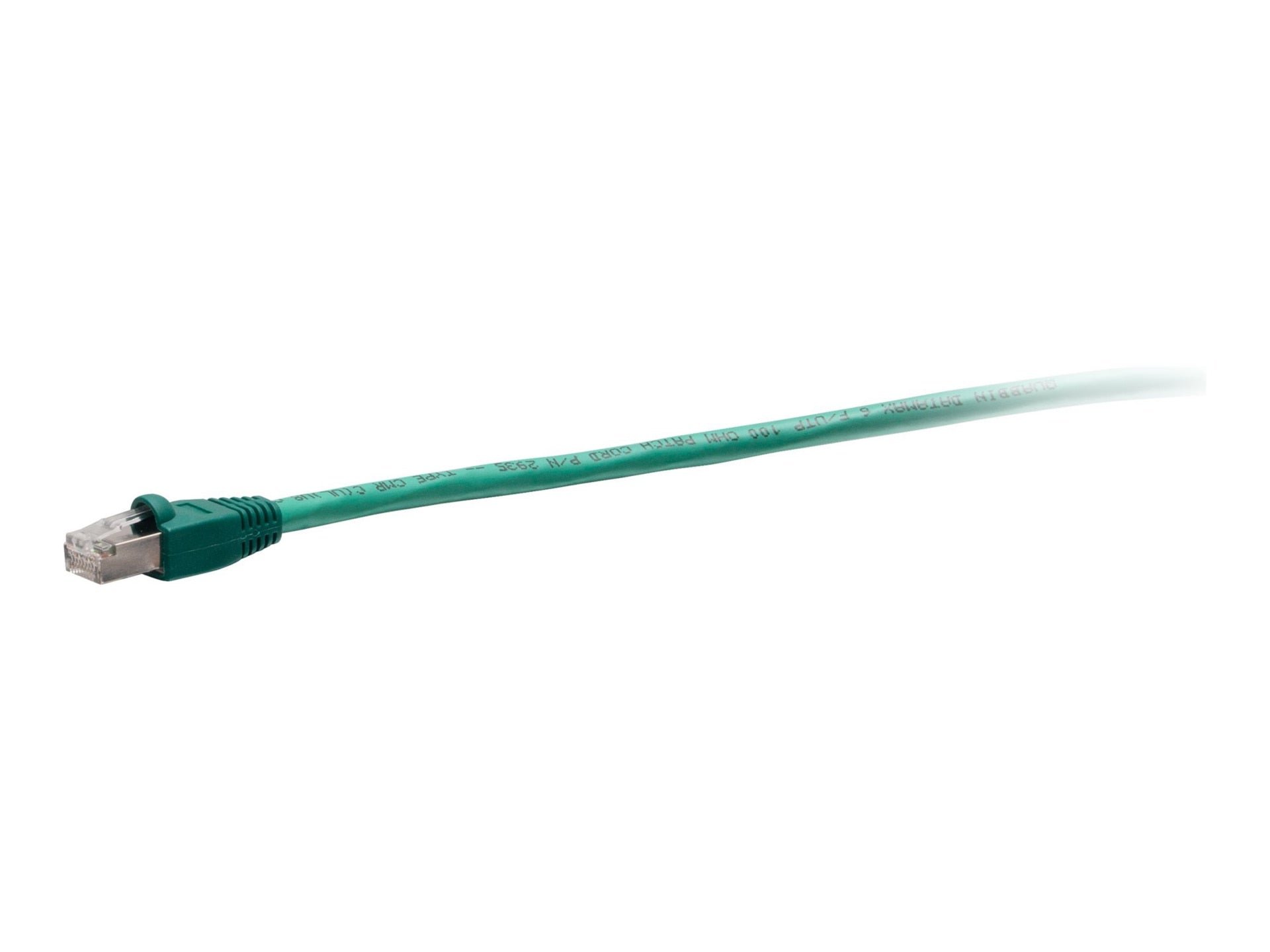 C2G 15ft Cat6 Shielded Snagless Network Patch Cable - Green