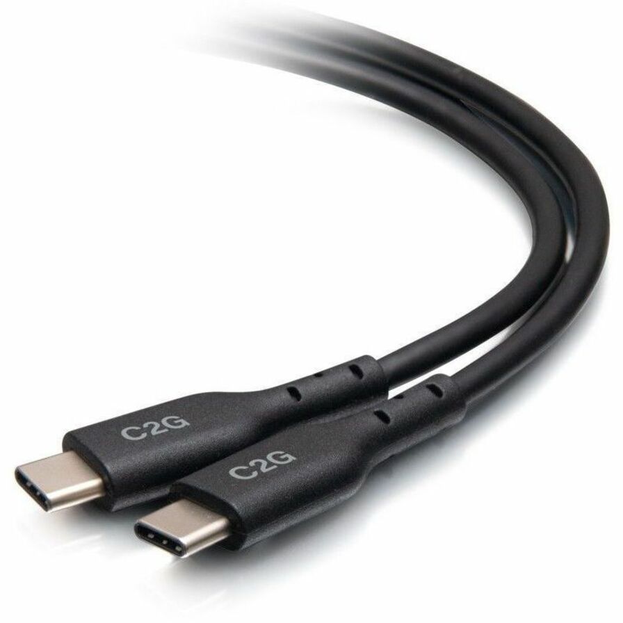 C2G 1.5ft (0.5m) USB-C&reg; Male to USB-C Male Cable (20V 5A) - USB 2.0 (480Mbps) C2G28881