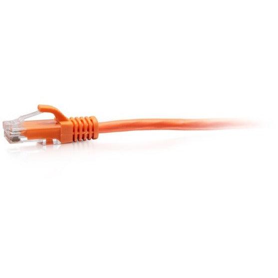 C2G 1ft Cat6a Snagless Unshielded (UTP) Slim Ethernet Patch Cable - Orange