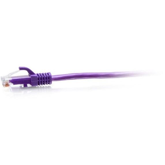 C2G 1ft Cat6a Snagless Unshielded (UTP) Slim Ethernet Patch Cable - Purple