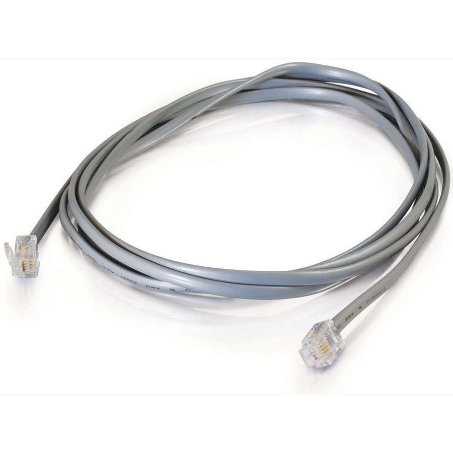 C2G 25Ft Rj11 6P4C Straight Modular Cable