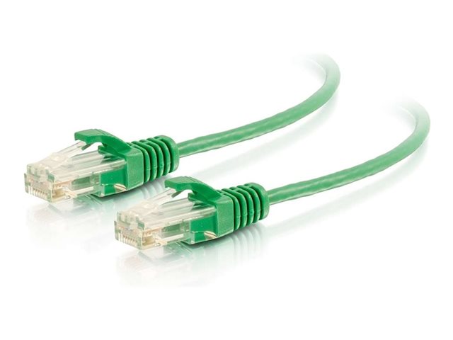 C2G 25ft Cat6 Slim UTP Patch Cable - Green