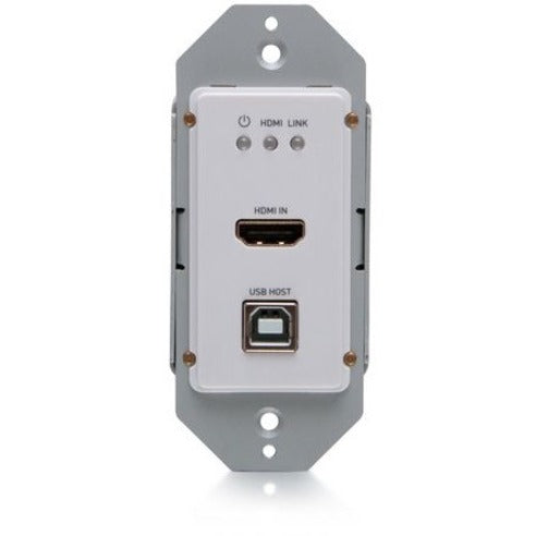 C2G 4K HDMI HDBaseT + USB and RS232 Wall Plate Transmitter to Receiver - 1 Input Device -